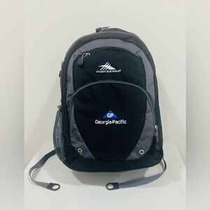 High Sierra Backpack Featuring‎ The Georgia-Pacific Logo Black NWT